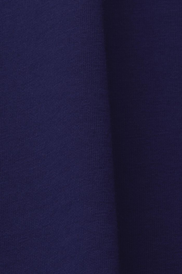 Rundhals-T-Shirt mit Print, 100 % Baumwolle