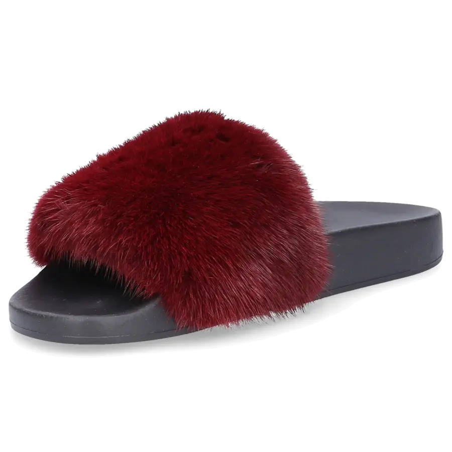 Givenchy - Pantoletten PARIS Kautschuk Nerz - rot
