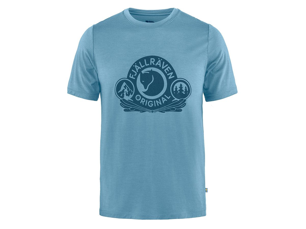 Fjällräven Abisko Wool Classic SS Dawn Blue Herren T-Shirt