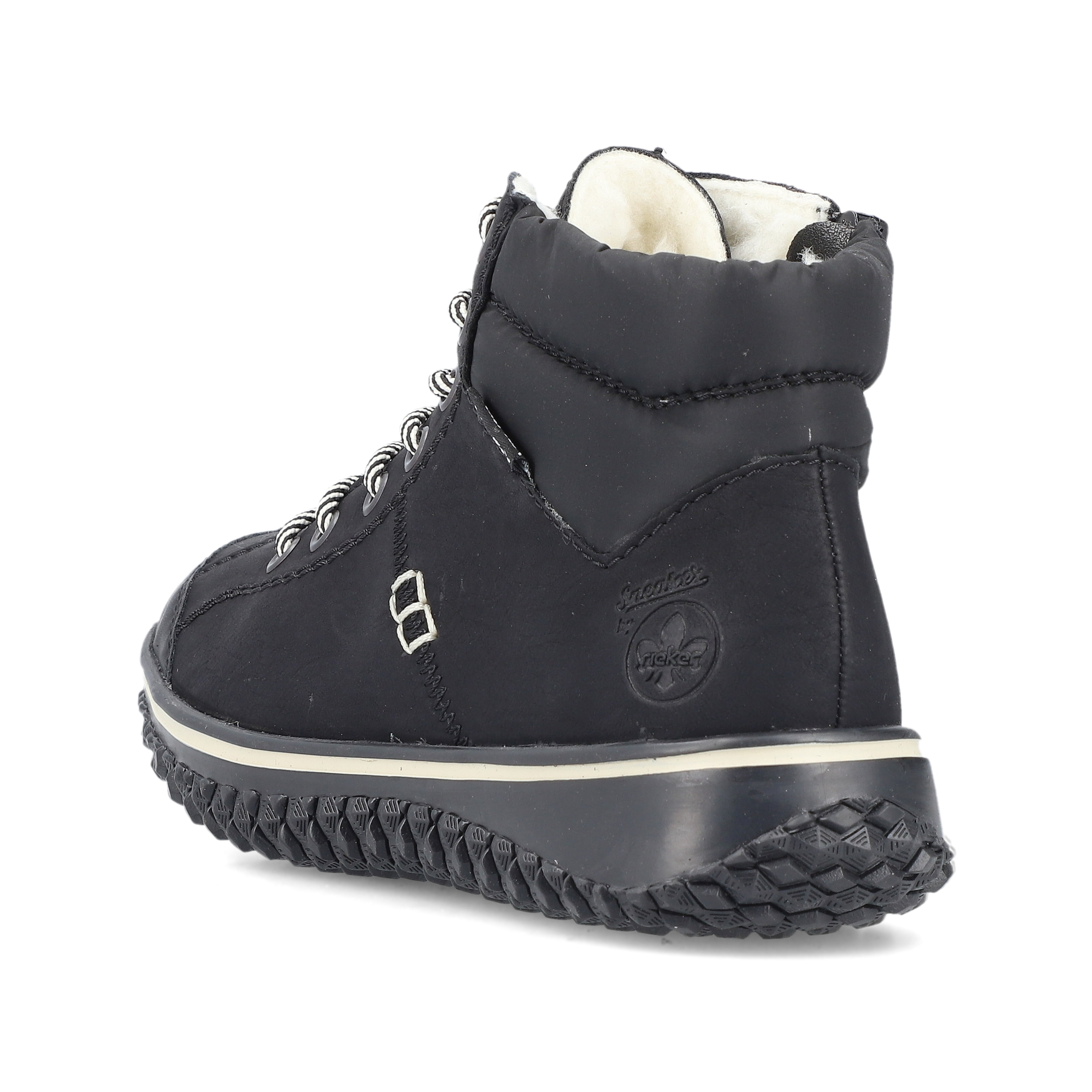 Rieker Damen Schnürschuhe nachtschwarz