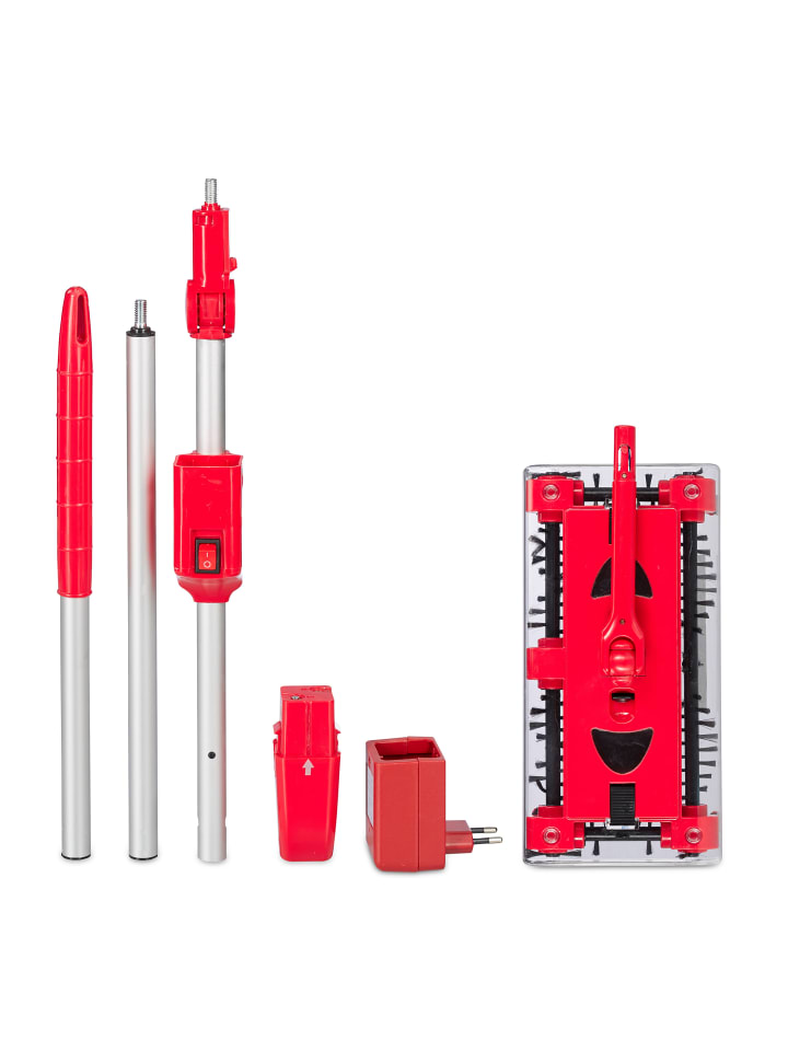 relaxdays Akkubesen in Rot/Silber- (B)29,5 x (H)126 x (T)14,5 cm günstig kaufen onesize