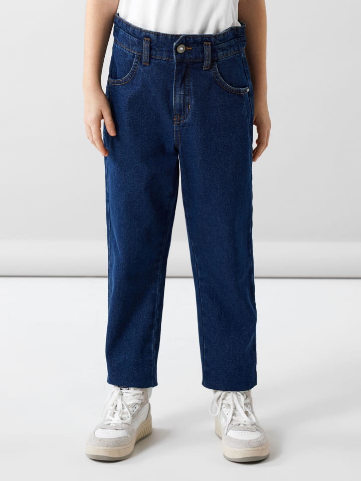 name it Jeanshose Mom fit in dark blue denim günstig kaufen