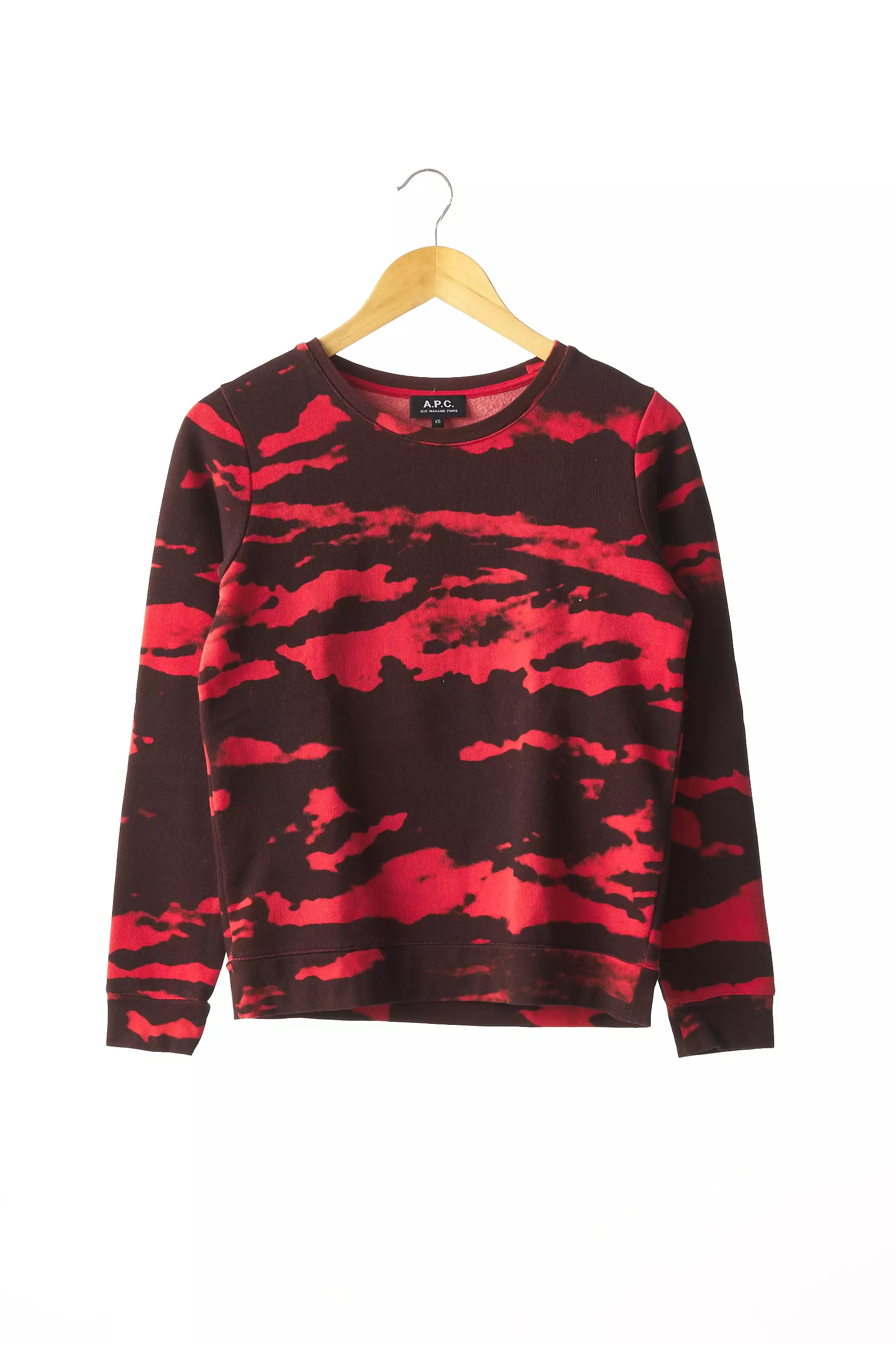 A P C Sweats Femme couleur rouge