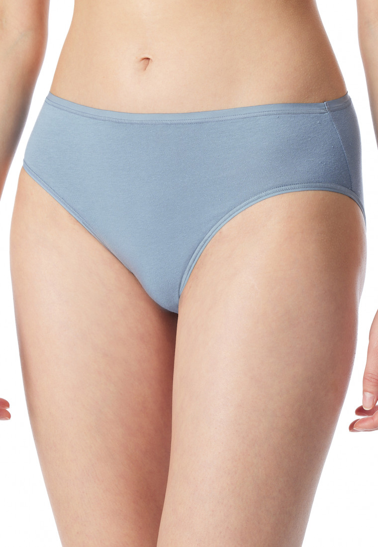 Slips 2er-Pack Organic Cotton schwarz/graublau - 95/5