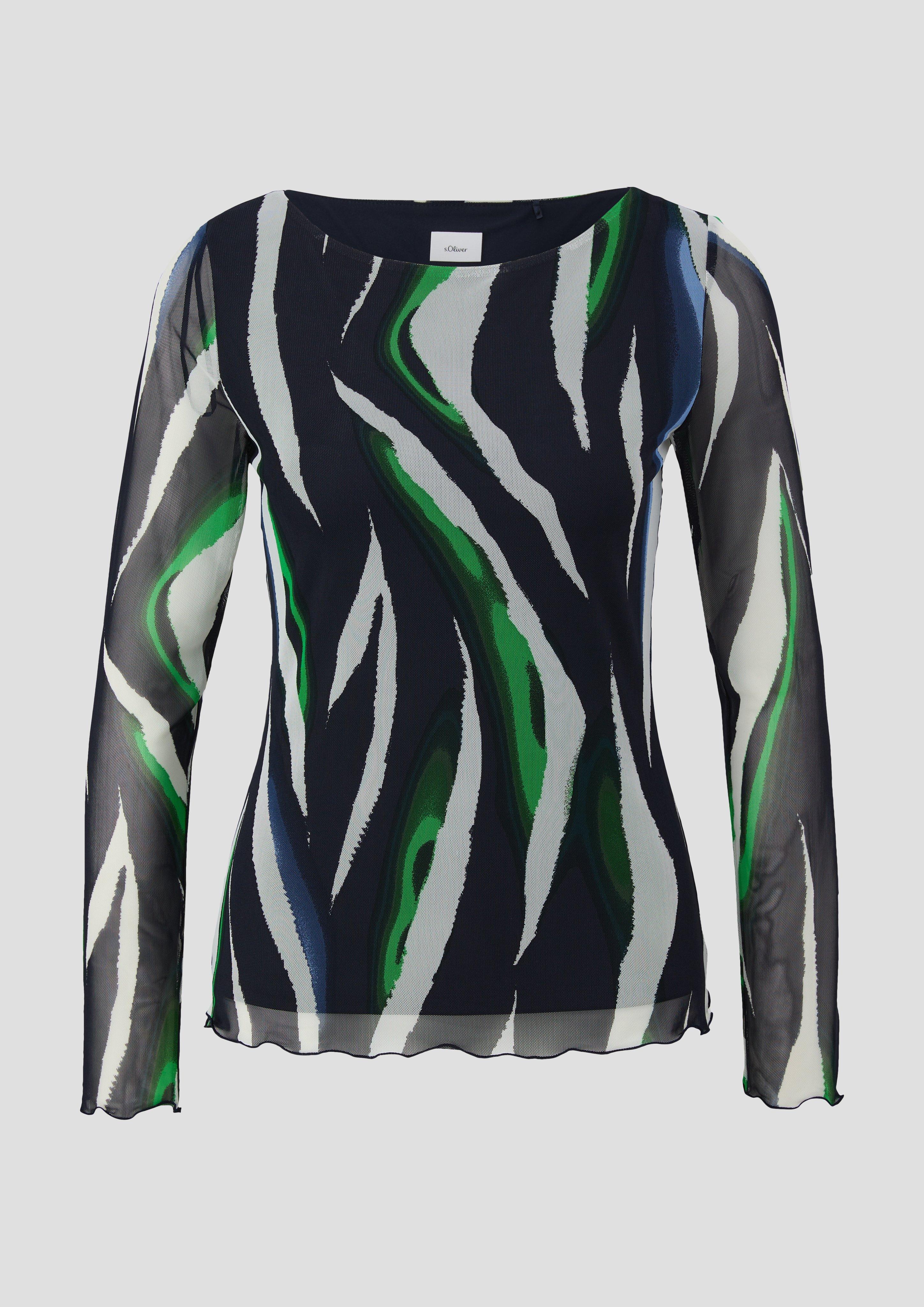 Mesh-Shirt mit All-over-Print  2140389-59A2