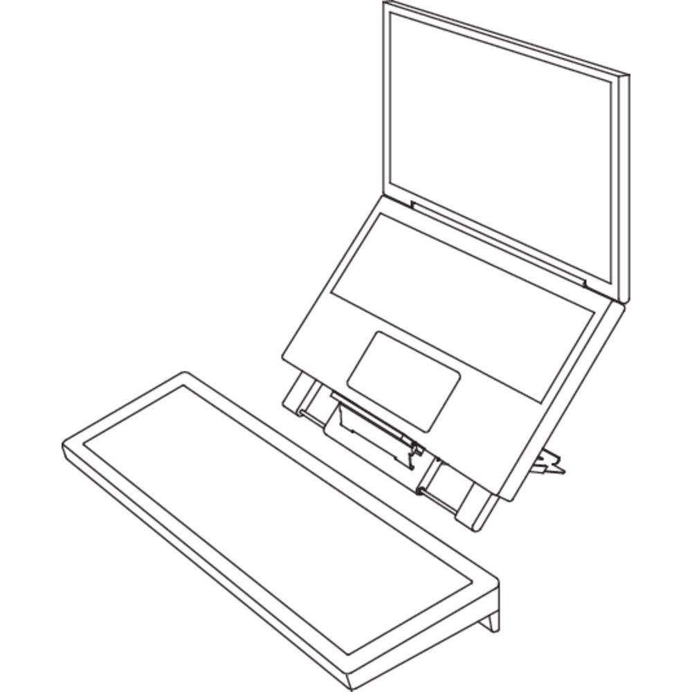 Neomounts by Newstar Standfuß Neomounts NSLS100 Notebook-Ständer neigbar, höhenverstellbar
