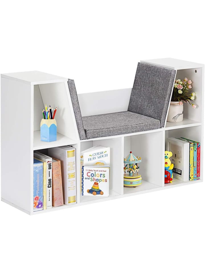 COSTWAY Kinder Bücherregal 103x30x63cm in Weiß günstig kaufen onesize