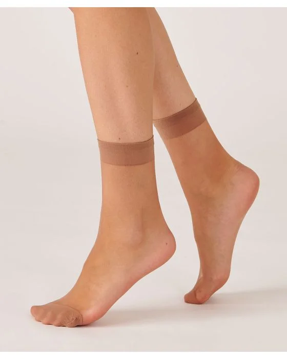 Lot de 6 paires de socquettes, voile 15 deniers