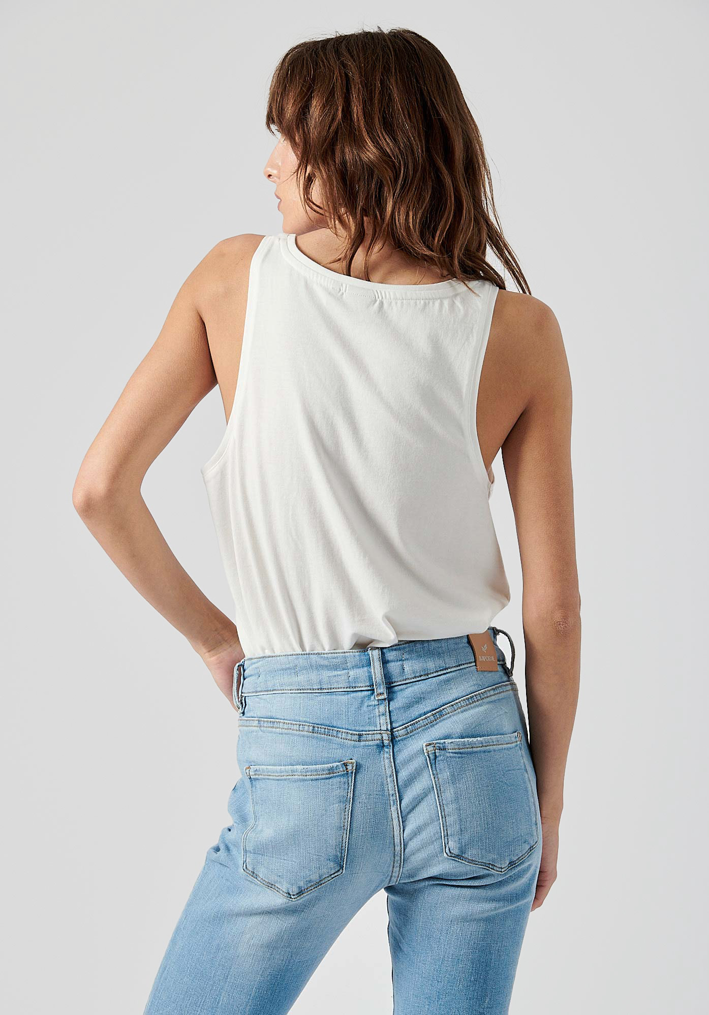 FAON   Débardeur blanc femme