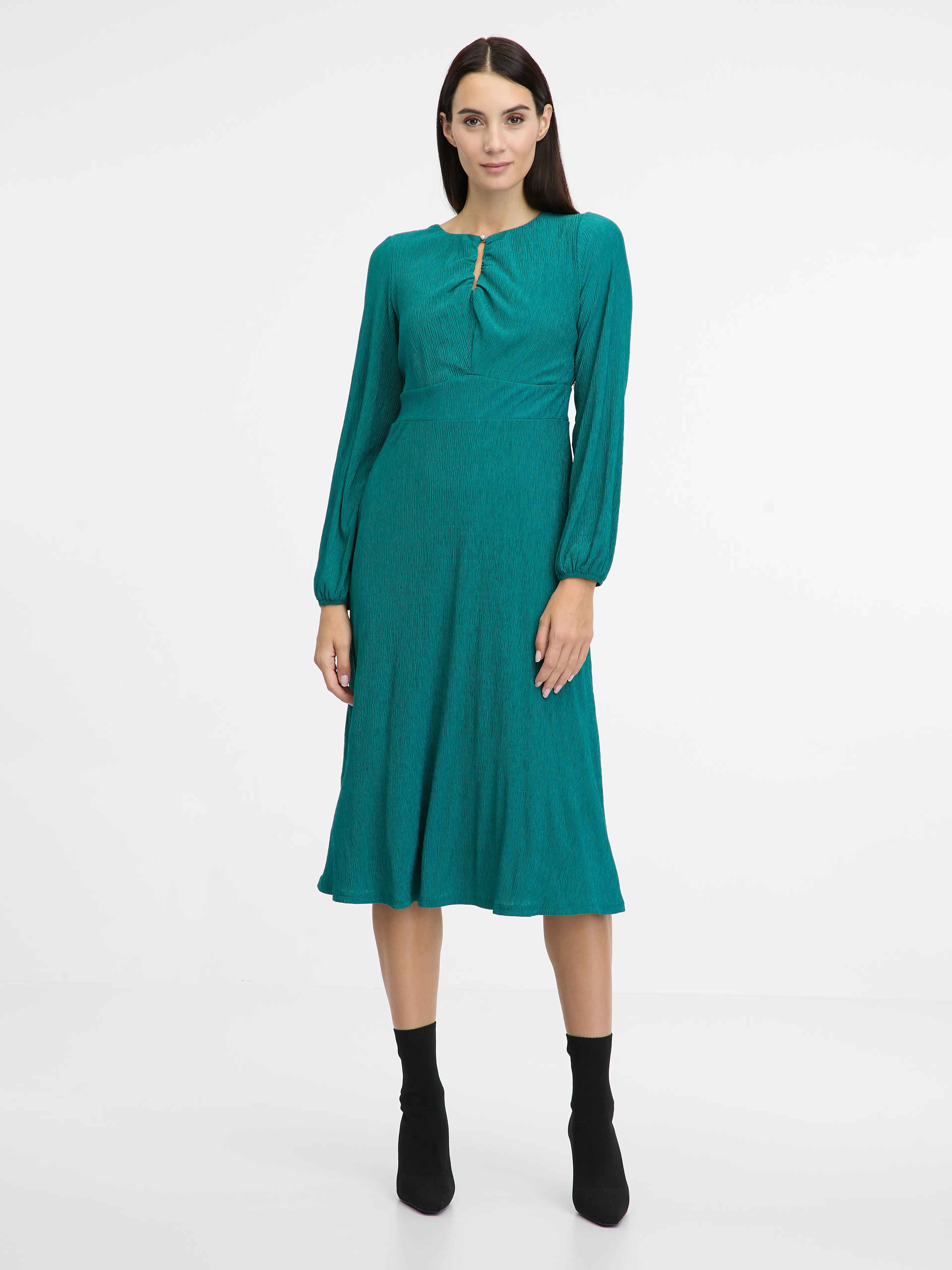 Grünes Damen-Midikleid ORSAY