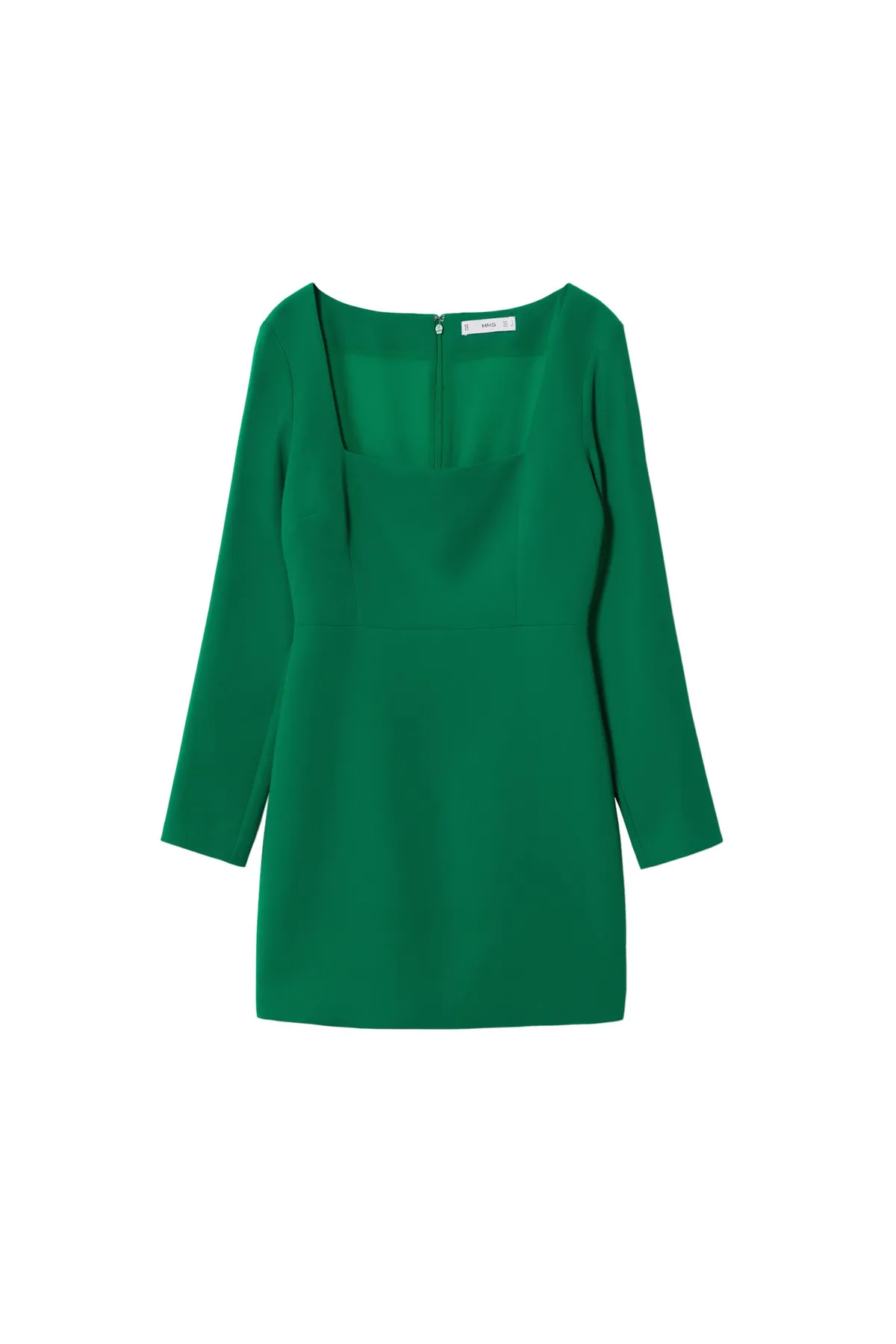 MANGO  Grünes Damenkleid 37013843
