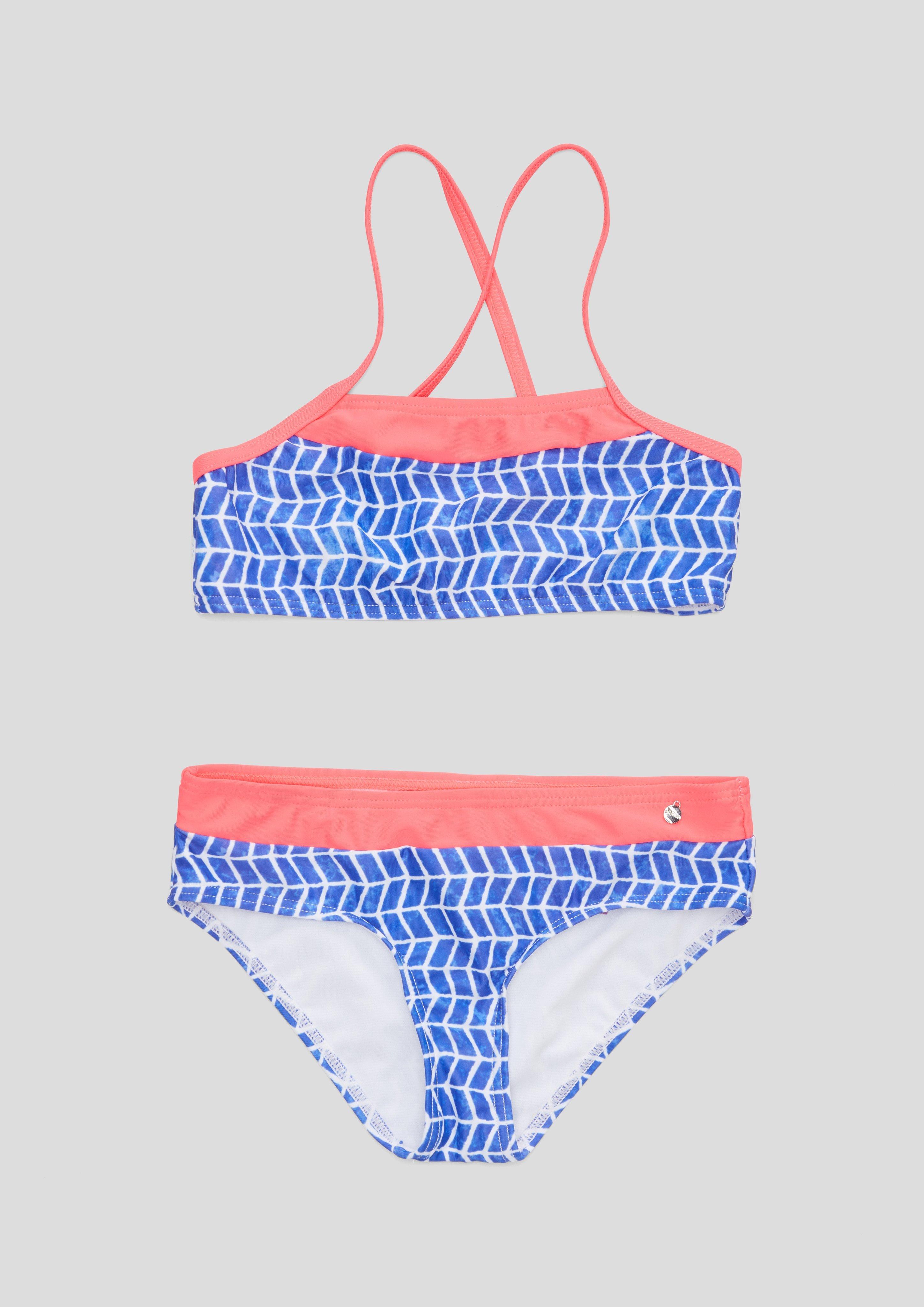 Bustier-Bikini mit Muster  535.820.258.74396-55A4