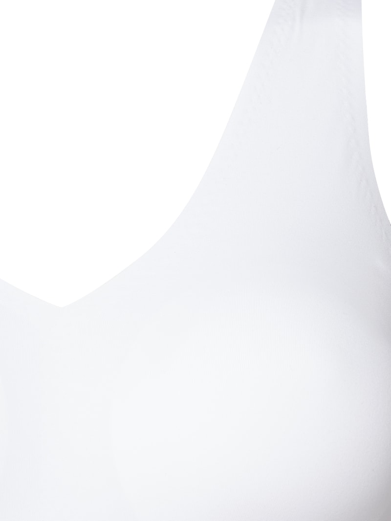 Bustier mit Stretch-Anteil - wattiert in weiß