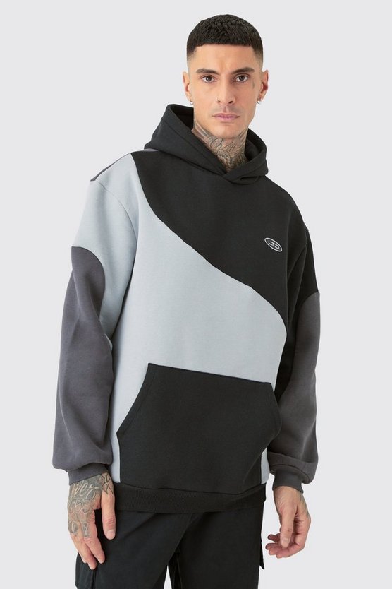 Tall Oversize Colorblock Hoodie