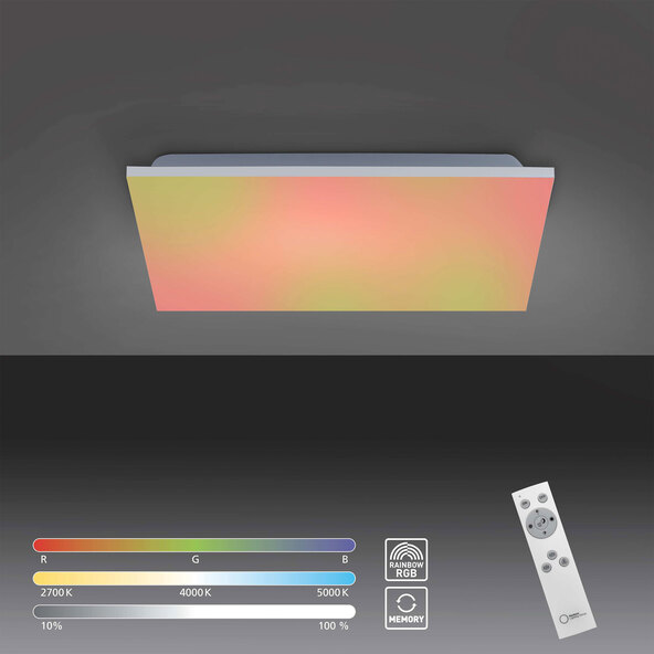 LED-Deckenleuchte Yukon, 24 W, 2.750 lm, 45 x 45 cm