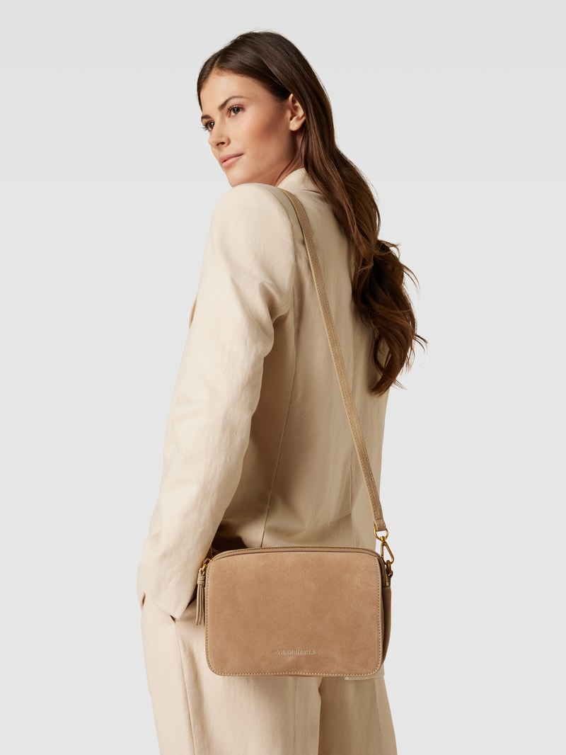 Umhängetasche aus Leder Modell 'COSY' in sand