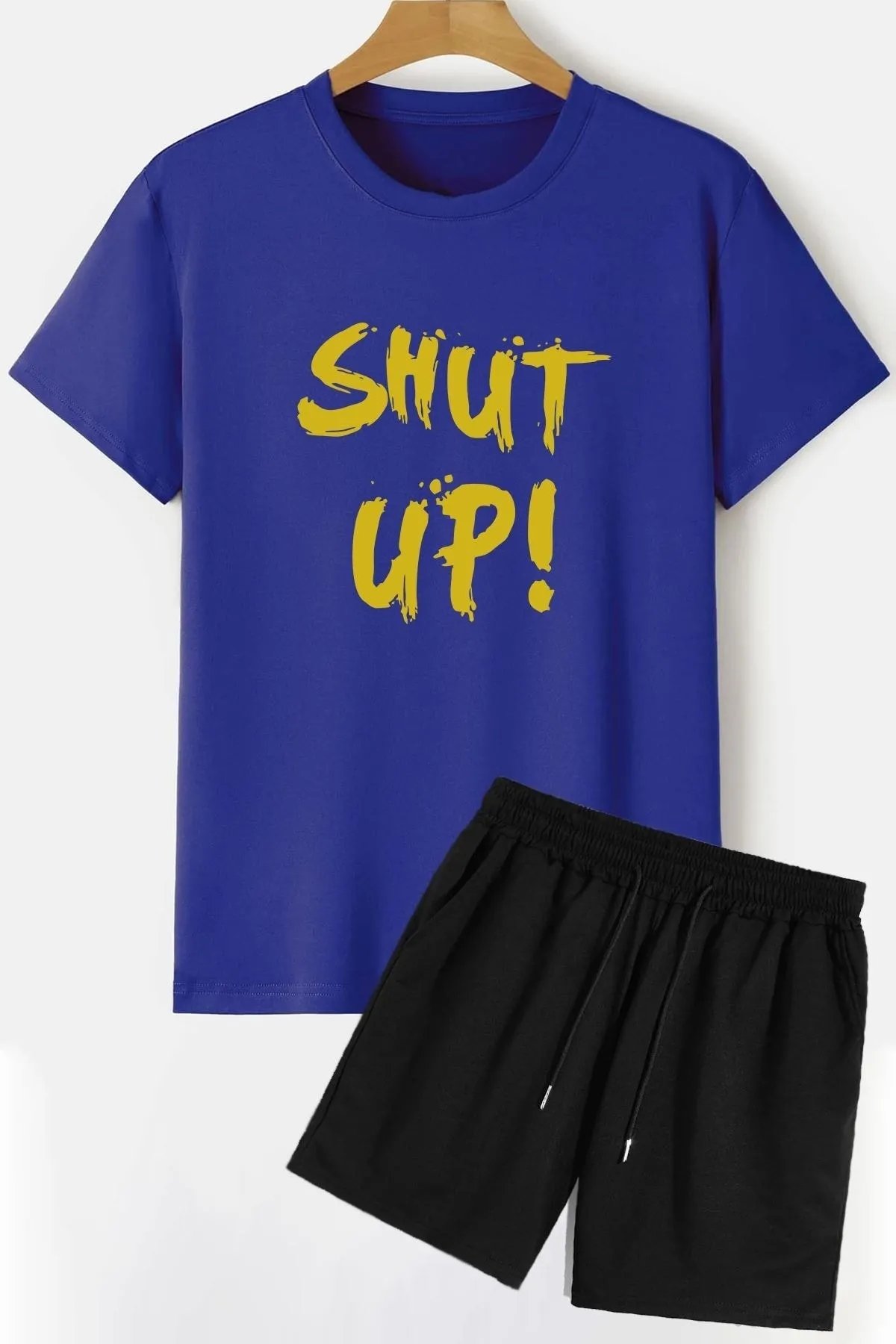 trendypassion  Shut Up Shorts T-Shirt-Trainingsanzug-Set