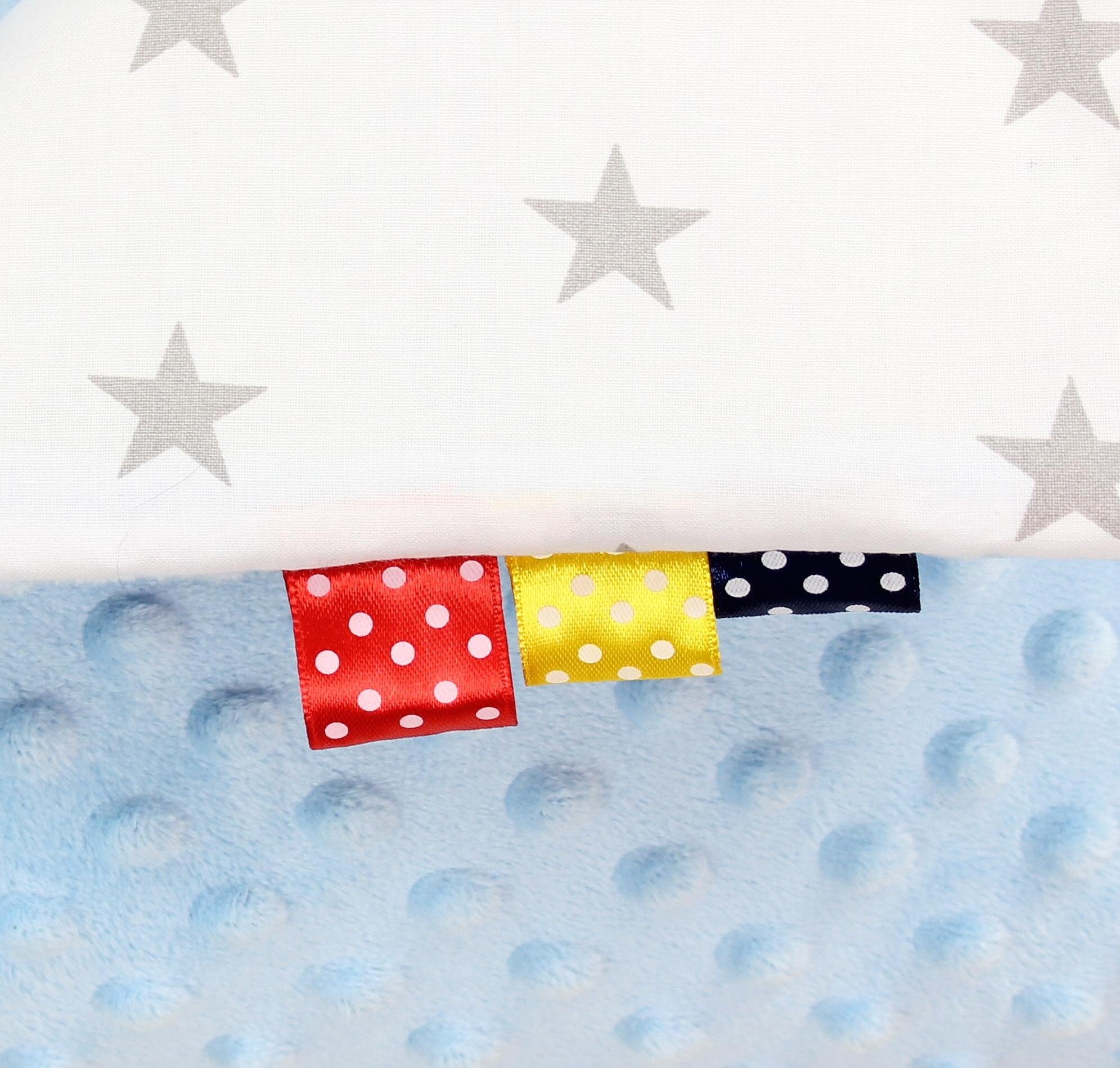 Babydecke TupTam Babydecke Kuscheldecke 75x100 Plüsch Minky Gemustert, TupTam