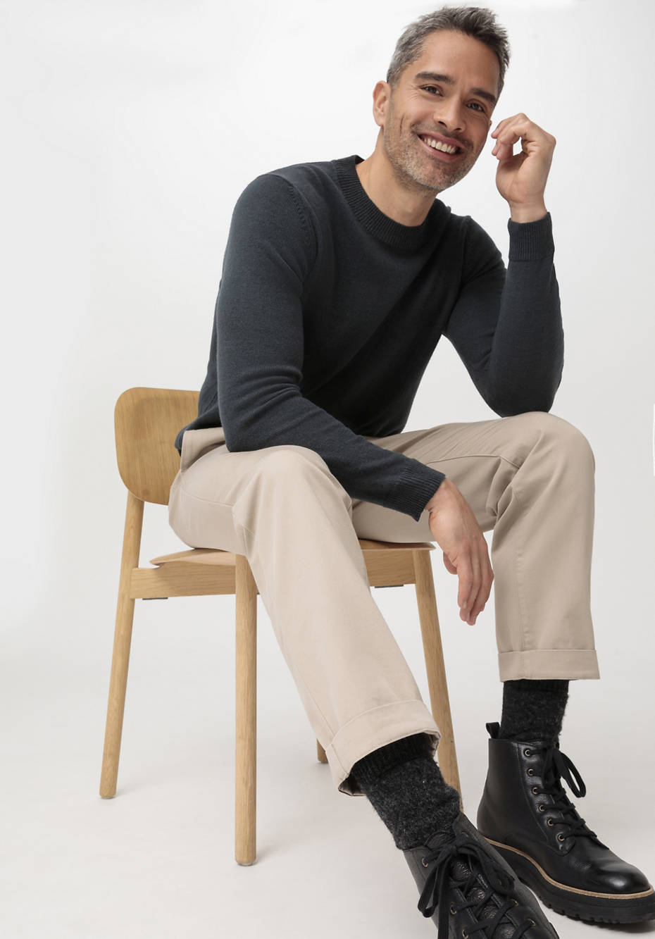 Chino Ron Relaxed aus reiner Bio-Baumwolle