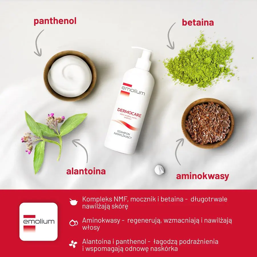 Emolium Dermocare drėkinamasis šampūnas