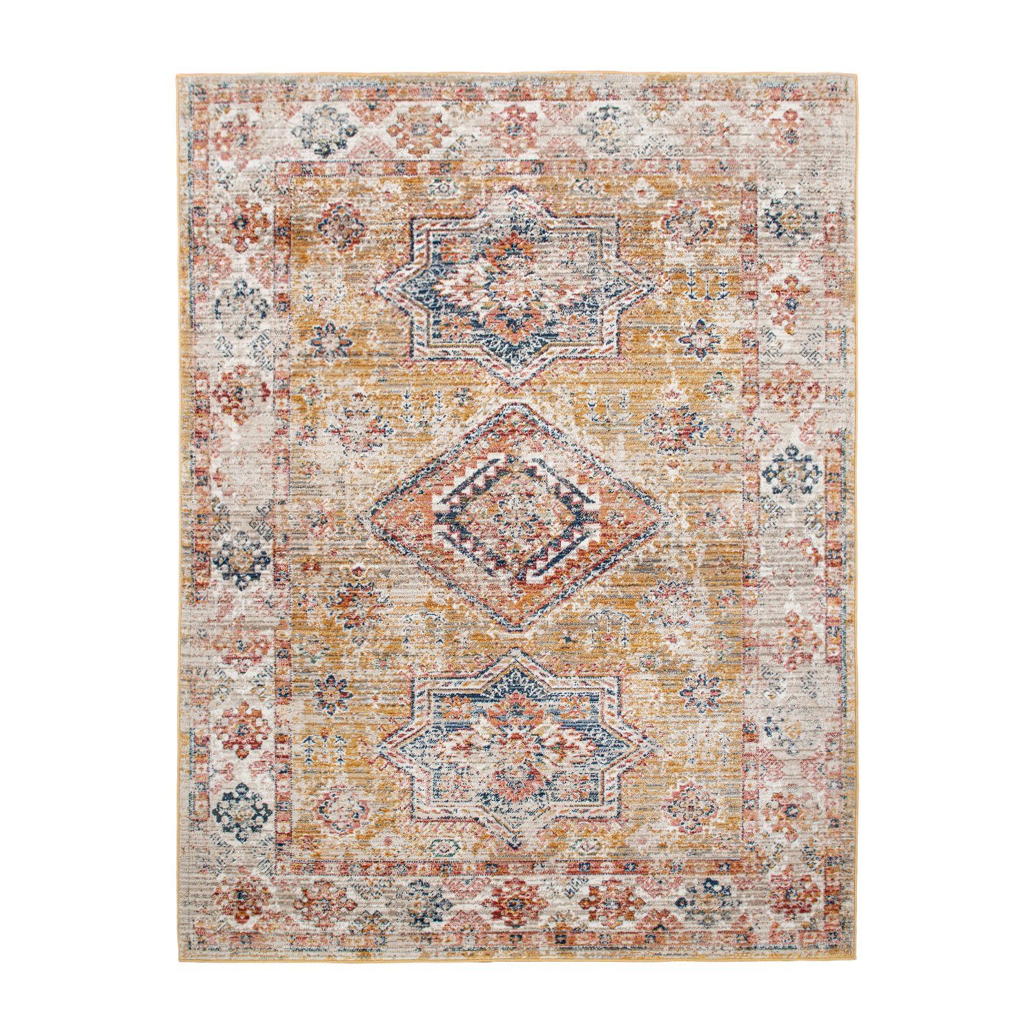 Teppich Wohnzimmer Teppich Kurzflor In Marokkanischem Design, TT Home, rechteckig, Höhe: 12 mm