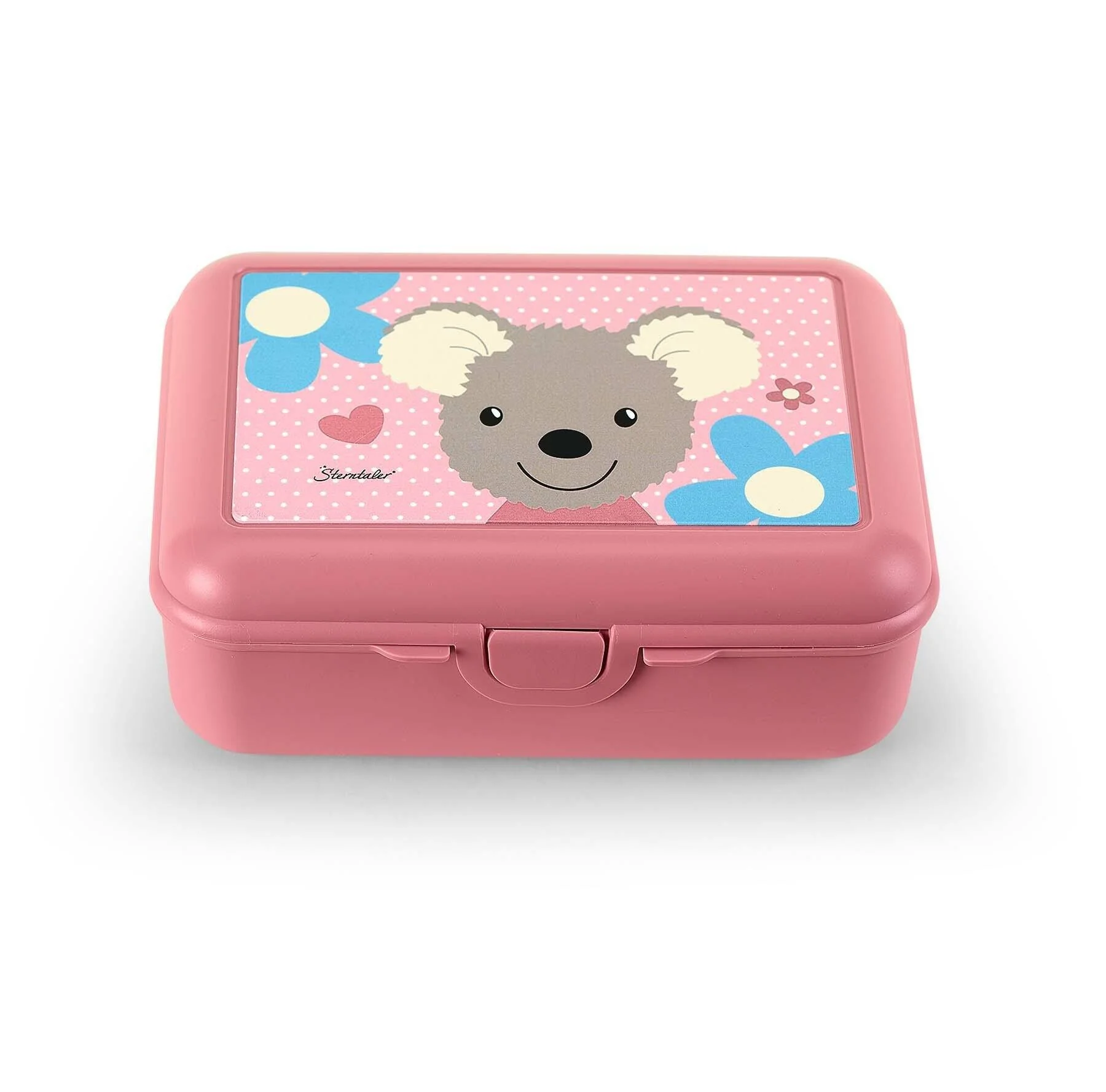 Brotdose Maus Mabel in Rosa, 19 x 14 x 7,5 cm