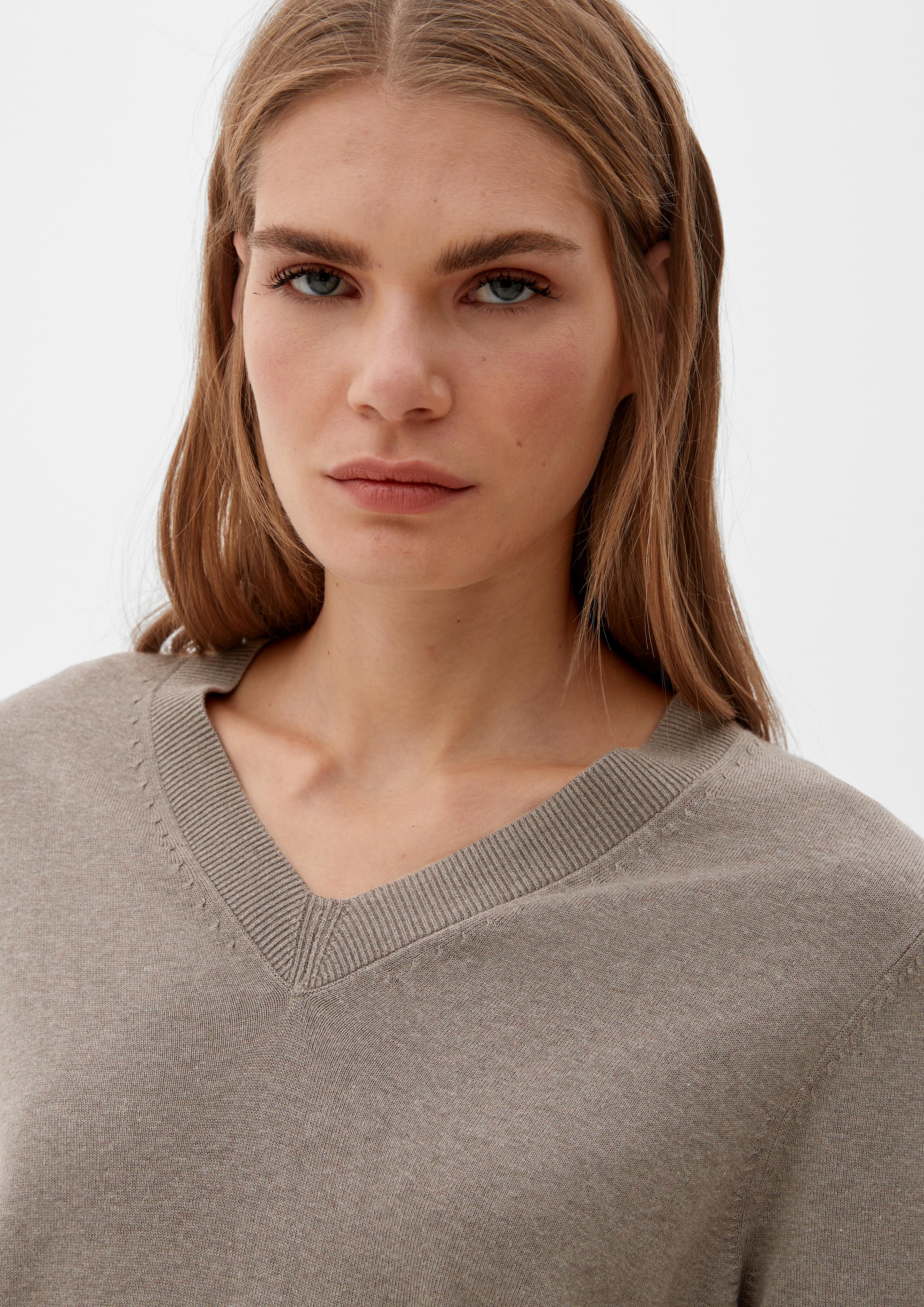 Strickpullover aus Baumwollmix  2121124-83W1