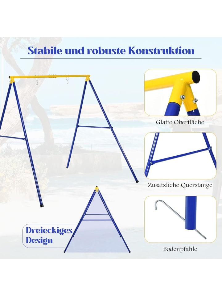 COSTWAY Schaukelgestell in Gelb günstig kaufen onesize