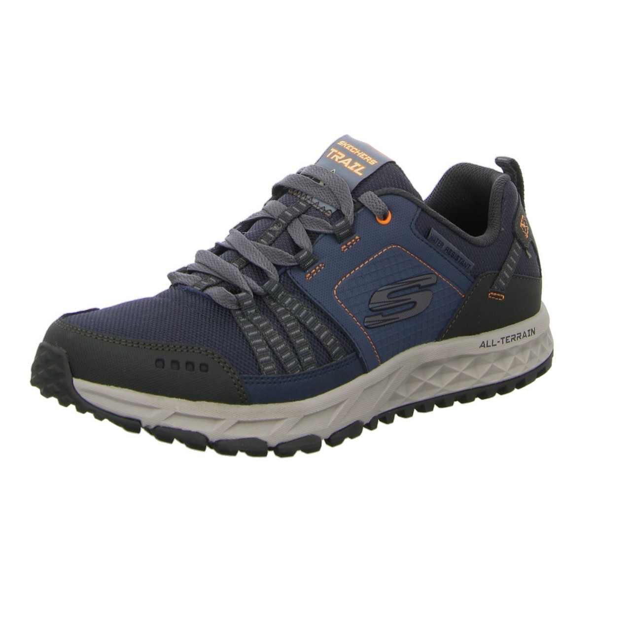 SKECHERS Freizeit Schnürer blau navy /komb Tex/komb