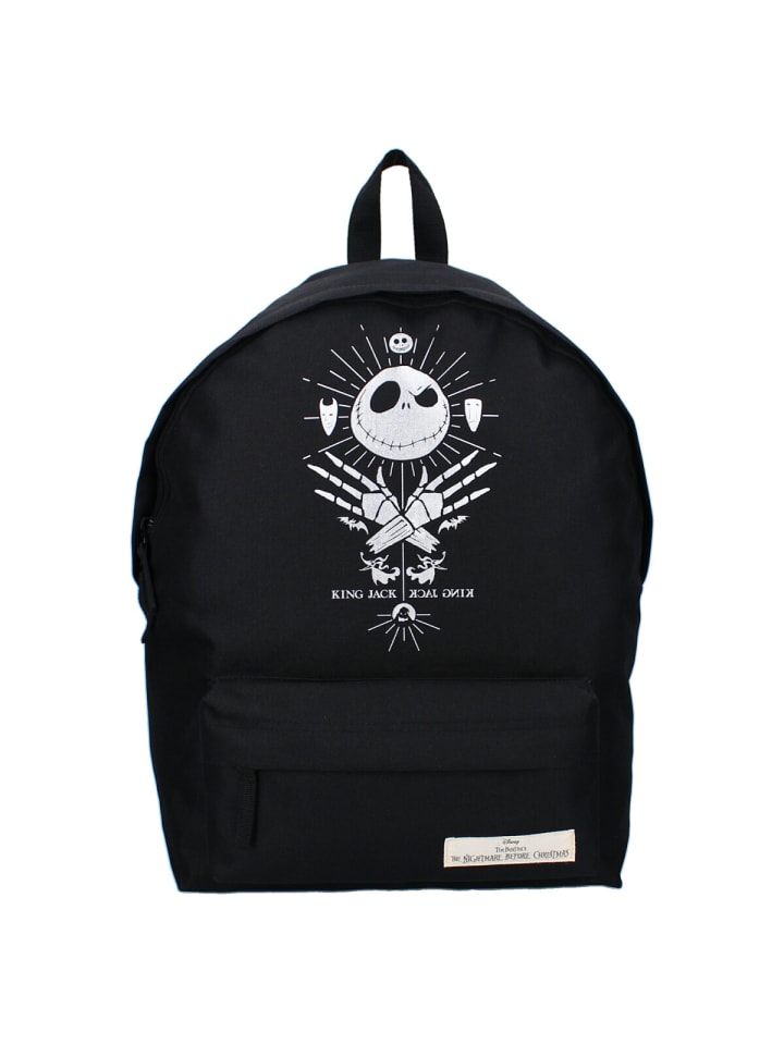 COFI 1453 The Nightmare Before Christmas Rucksack Scream King Kollektion Tasche in Schwarz günstig kaufen 43 cm