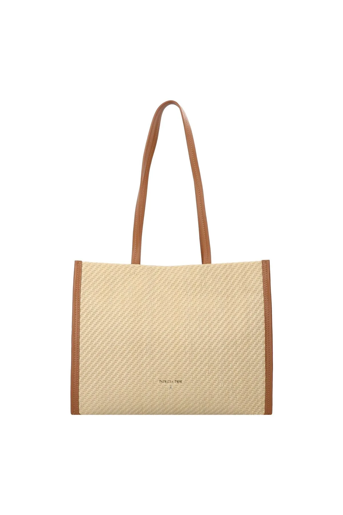 Patrizia Pepe  Minimal City Straw Shopper Tasche 38 cm