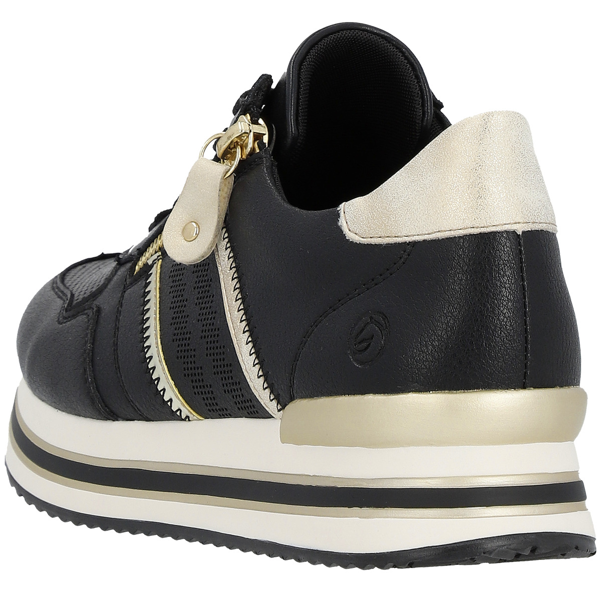 Remonte D1318 Sneaker Low schwarz