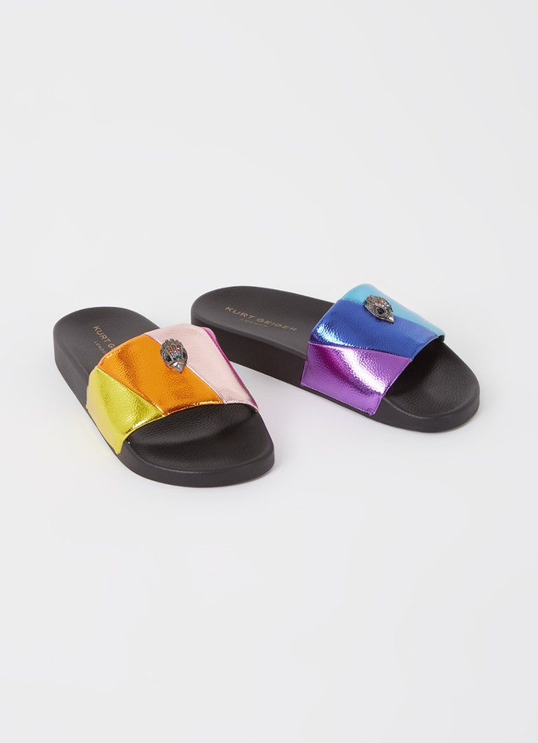 Kurt Geiger Meena Eagle slipper with logo