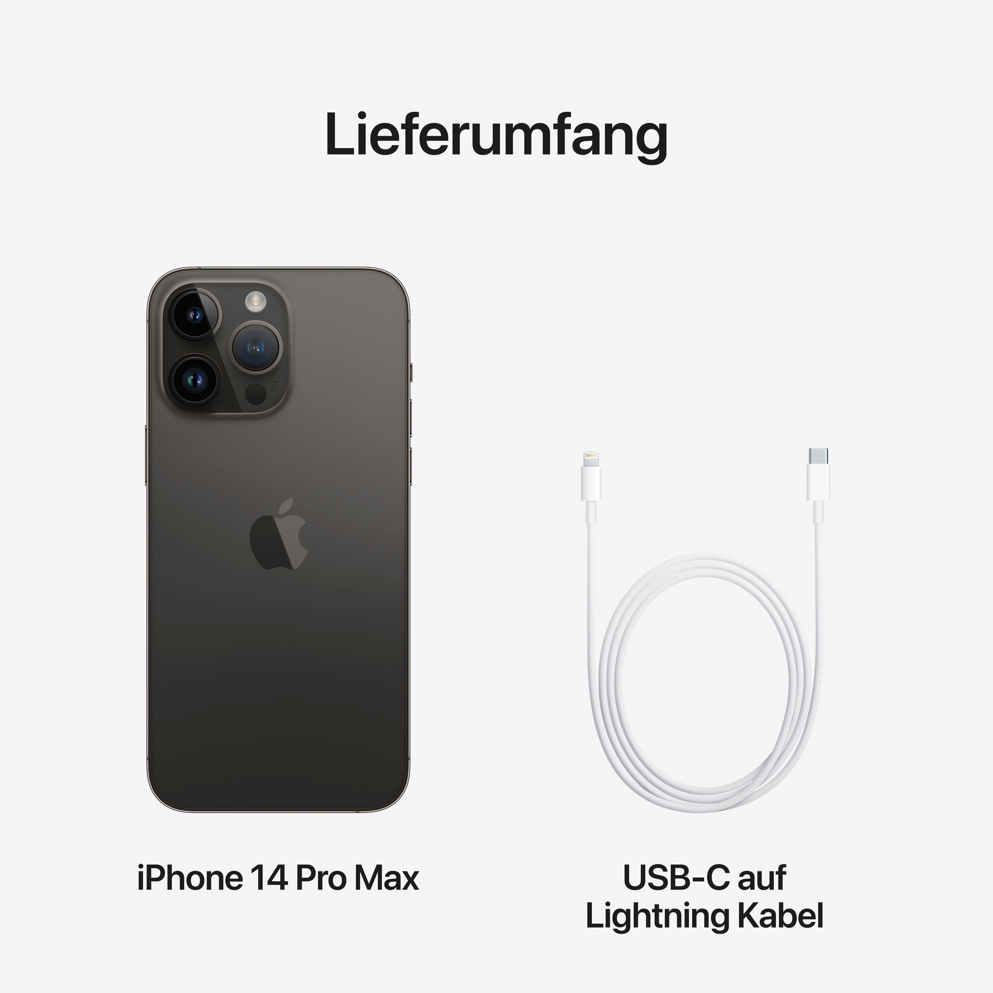 Apple iPhone 14 Pro Max 1TB Smartphone (17 cm/6,7 Zoll, 1024 GB Speicherplatz, 48 MP Kamera)