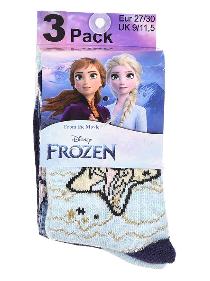 Disney Frozen 3er-Set: Socken 