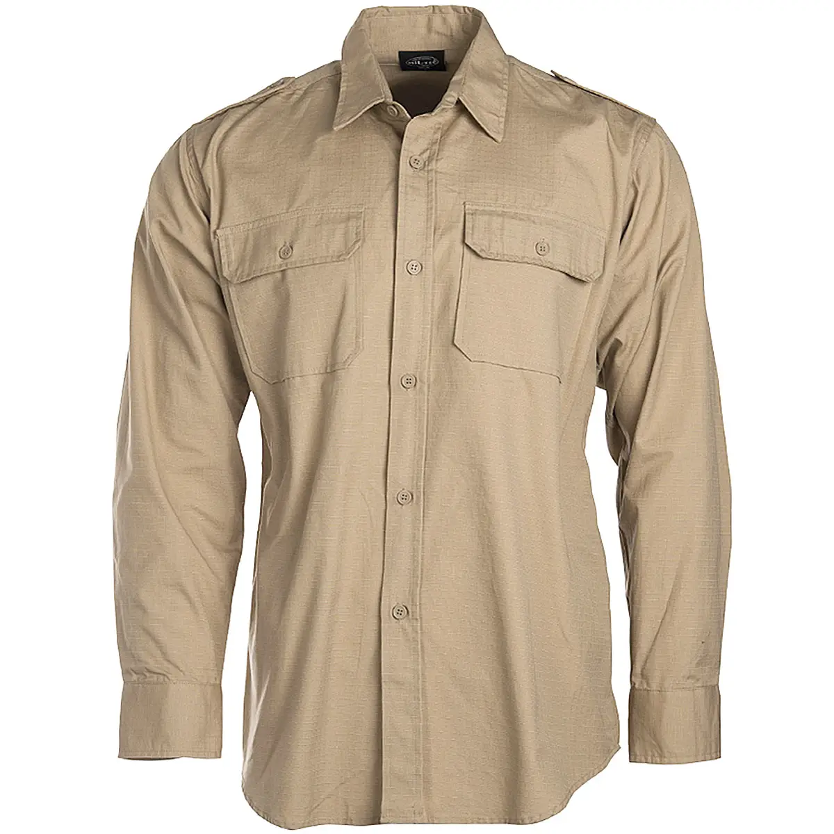 Tropenhemd langarm khaki