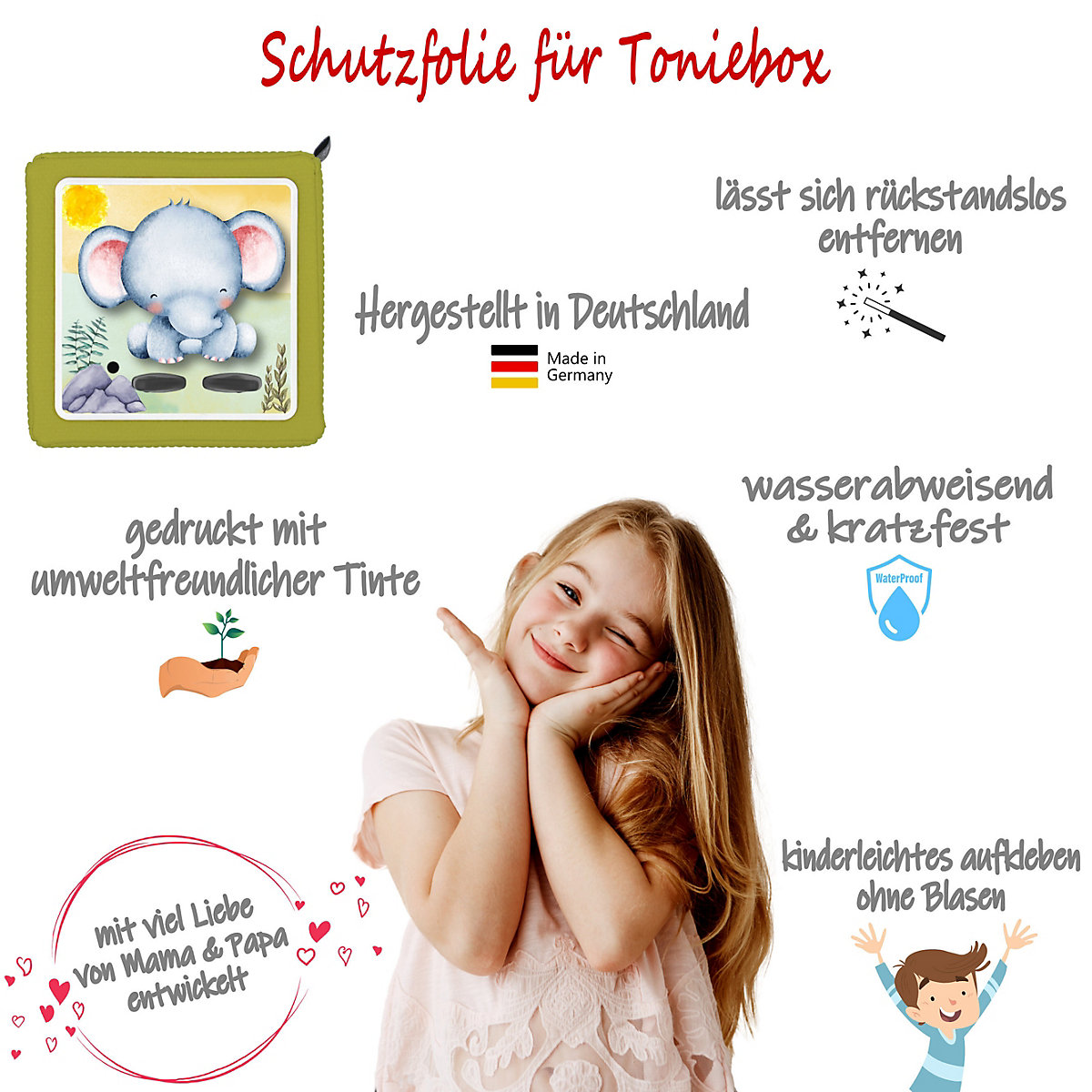Schutzfolie für Toniebox, Dekofolie für Toniebox, Toniebox Aufkleber