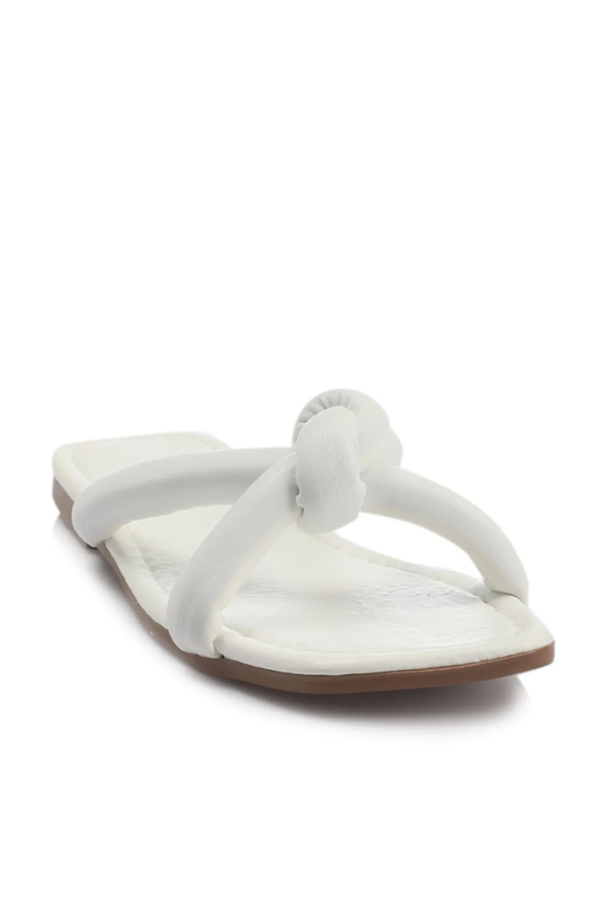 TRENDYOL SHOES  Pantolette - Weiß - Flacher Absatz