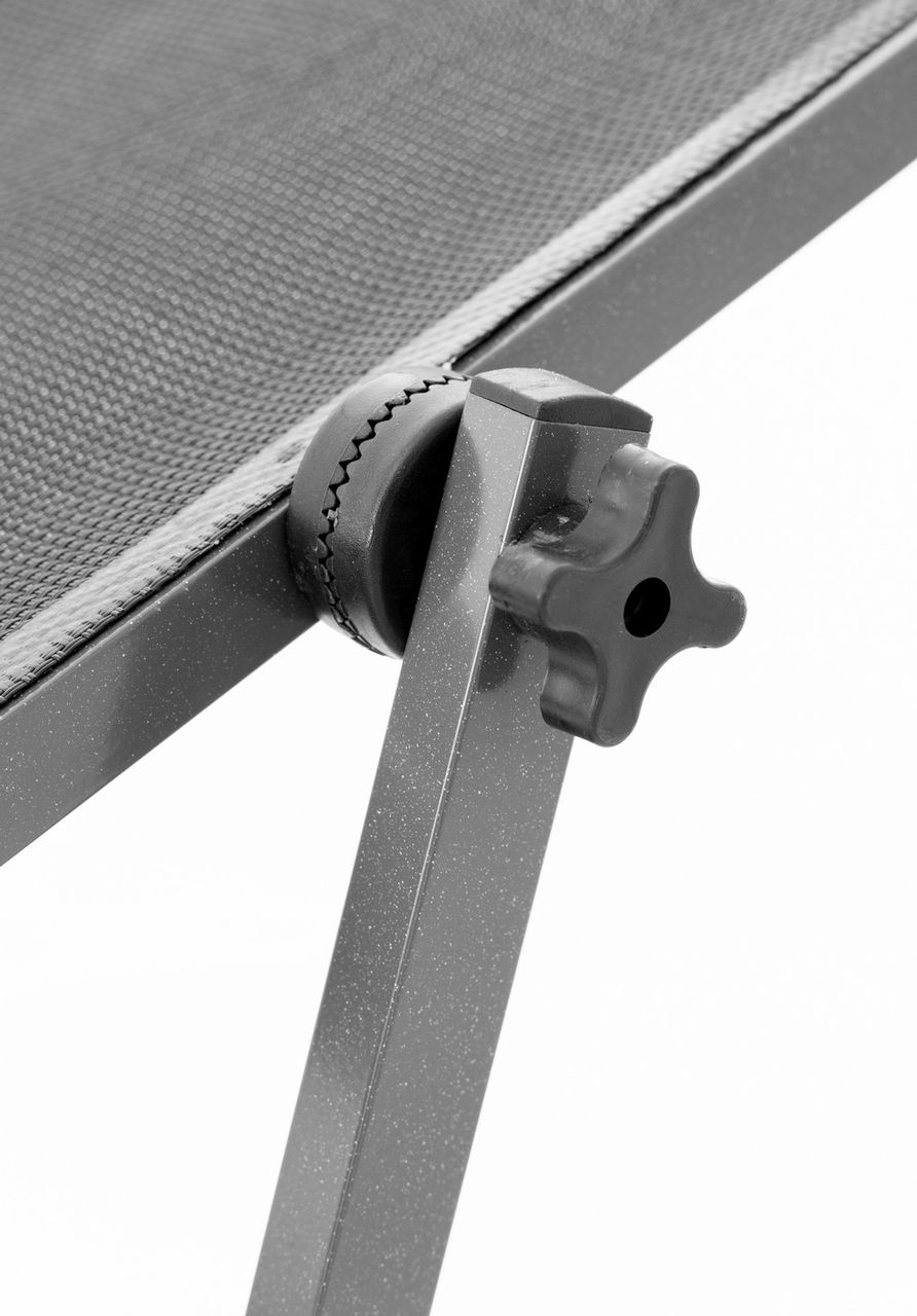 Solax Sunshine XXL-Komfort-Sonnenliege inkl. Kissen gepolstert aus Aluminium - Schwarz