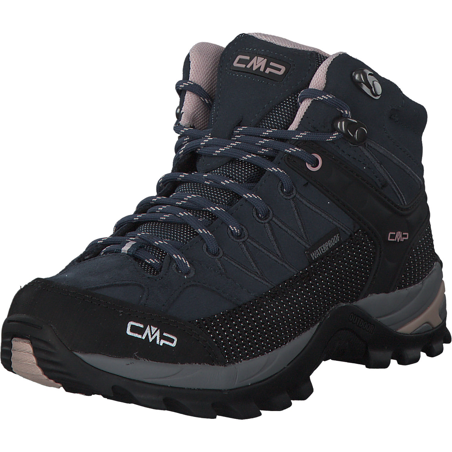 CMP Rigel Mid 3Q12946, Trekkingschuhe, Damen, asphalt antracite rose