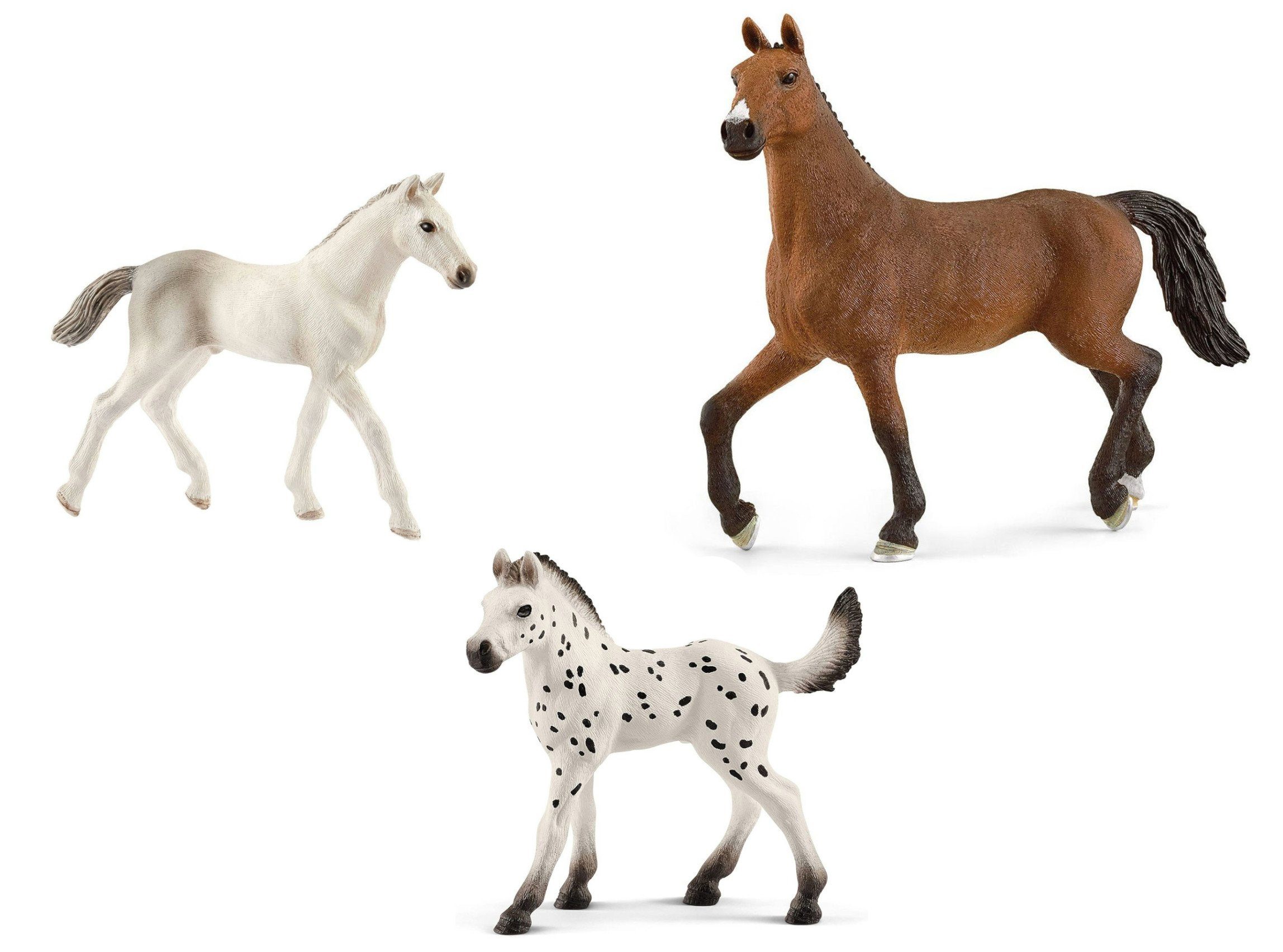Schleich® Spielfigur Tierfiguren - Pferde-Set mit 15 Pferden
