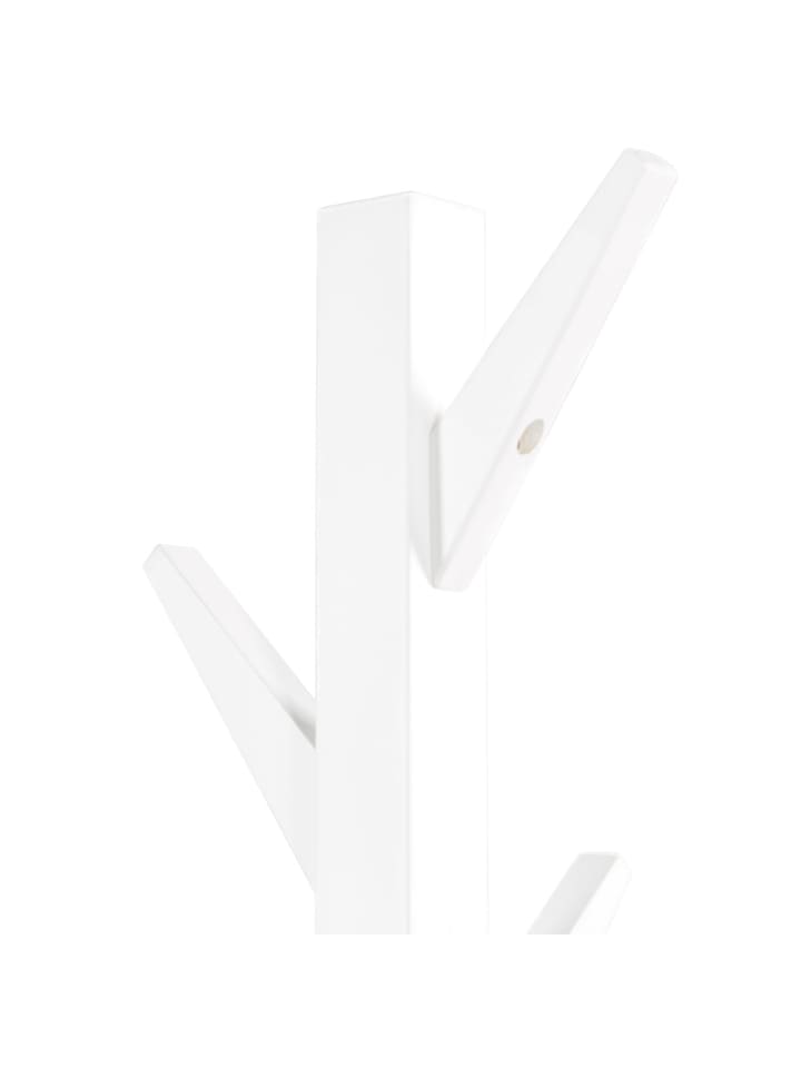 Homestyle4u Kleiderständer Garderobenständer weiß Garderobe Holz 10 Garderobenhaken günstig kaufen onesize