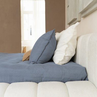Bettwäsche Denim Stone Washed Bettbezug & Kissenbezüge, Sitheim-Europe, Baumwolle, 2 teilig, 100% Baumwolle