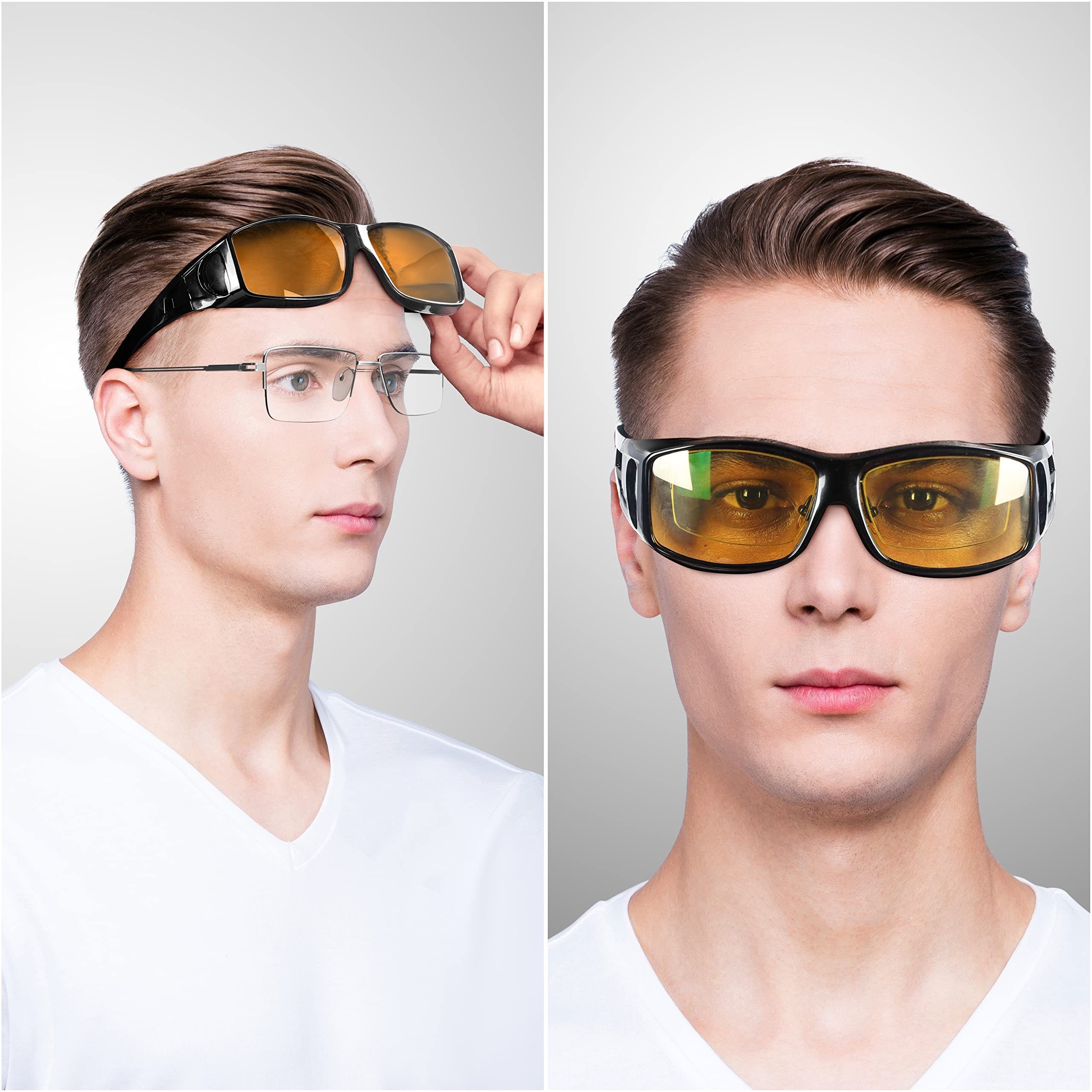Bezzee Pro Sonnenbrille Bezzee Pro Gelb Sonnenbrille Überbrille Bezzee Pro Gelb Polarisierte Überbrille