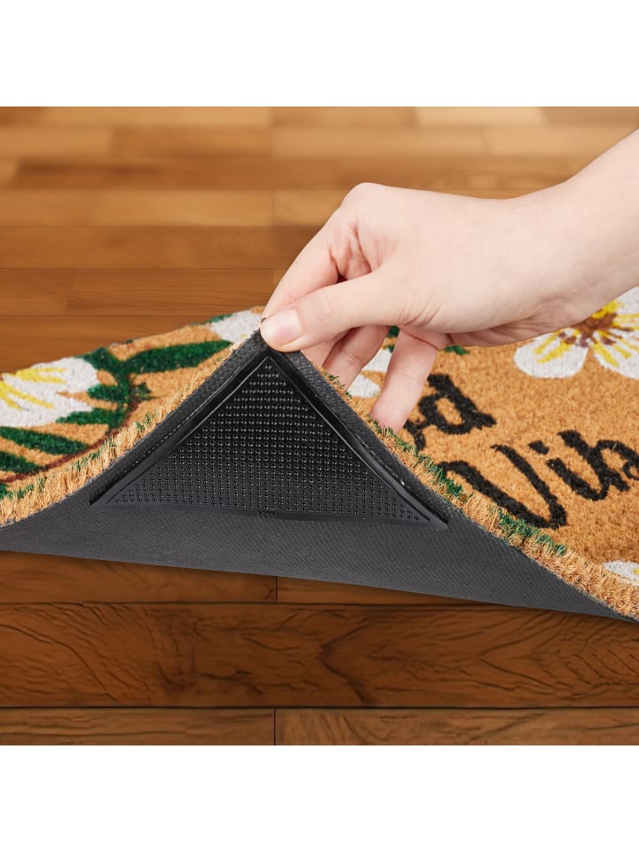 relaxdays 24 x Teppich Antirutsch Pads in Schwarz günstig kaufen onesize