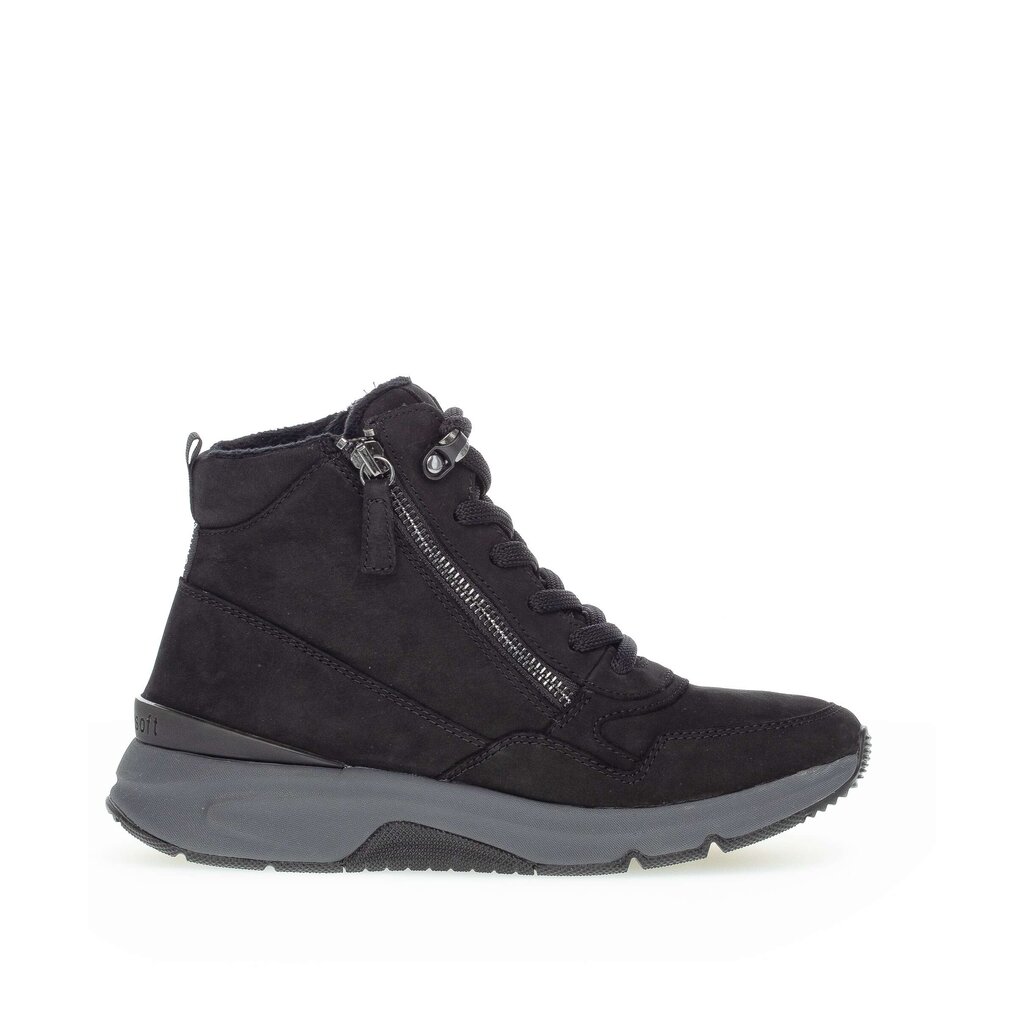rollingsoft Schnürstiefelette schwarz