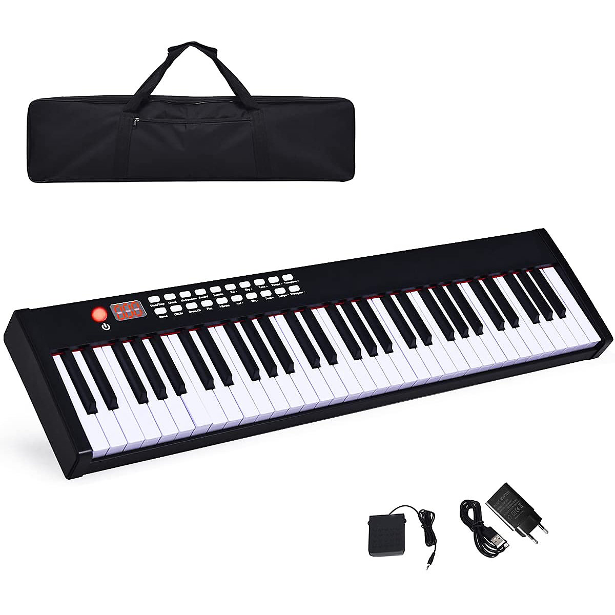 Keyboard 61 Tasten mit Sustain-Pedal