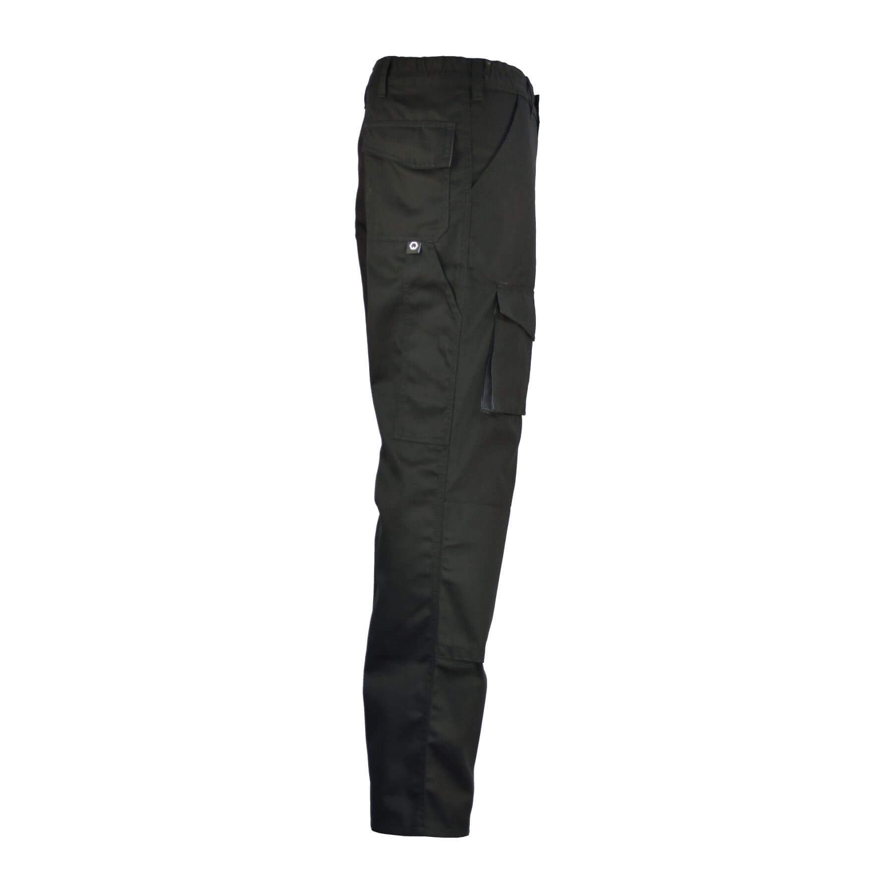 workawear Arbeitshose Top Qualität schwarz/grau Cargohose elastische Stoffeinsätze 2 Farbig