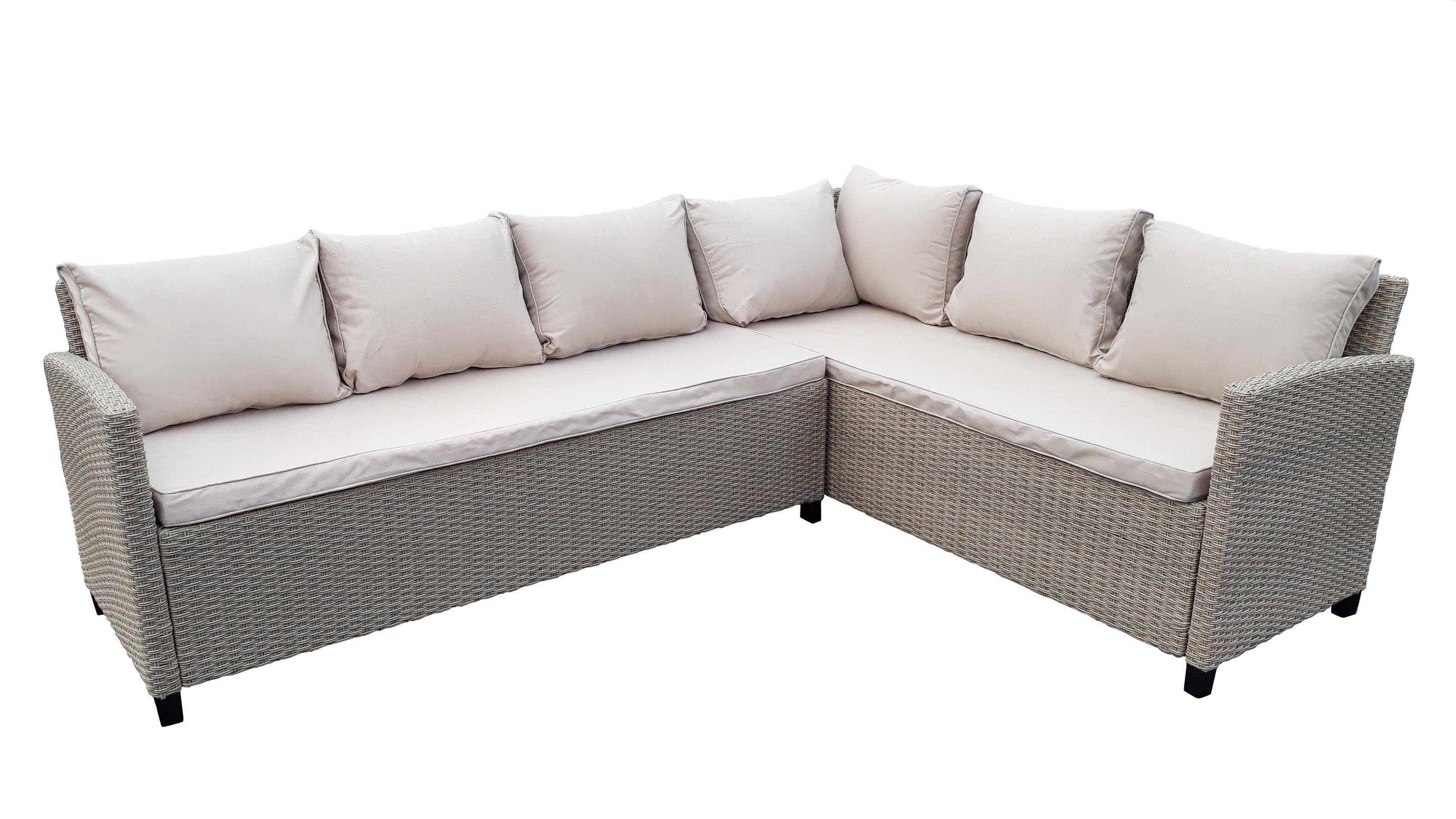 Green Spirit Loungeset Garten Sitzgruppe Madeira, beige, (Set, 6-tlg)