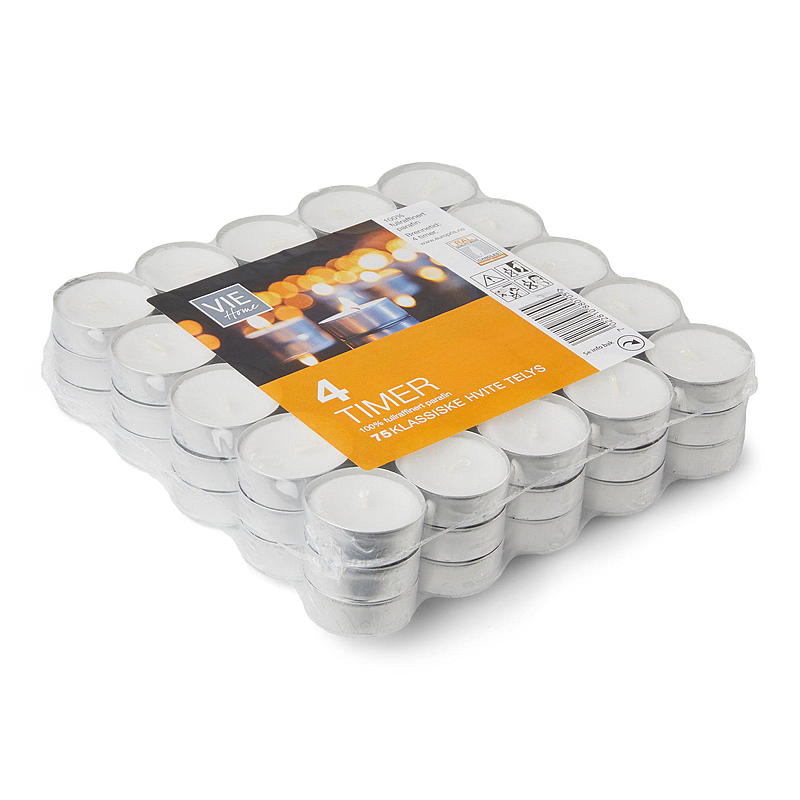 Vie Home Telys 75-pk 4 timer alukopp